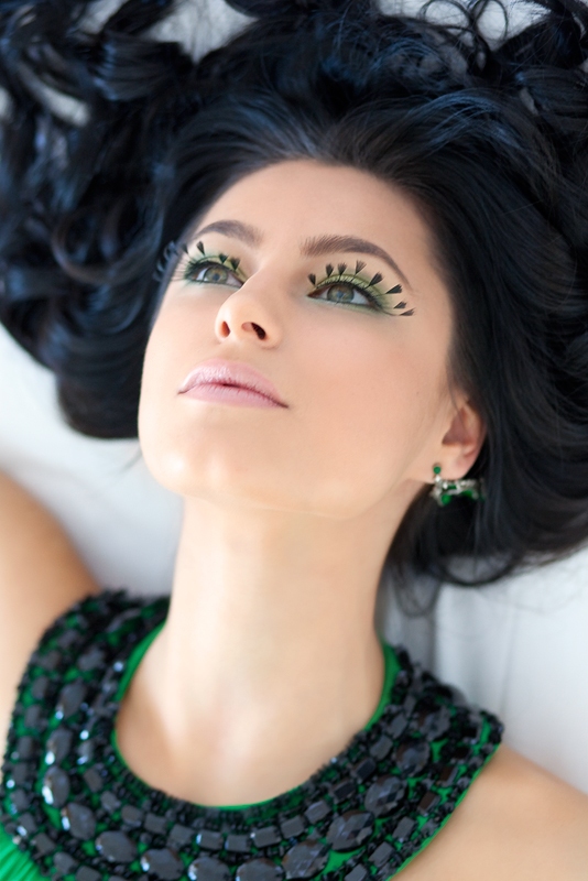 Female model photo shoot of Mirela Niculai by Bayar Ali in Hotel Christina - Bucharest