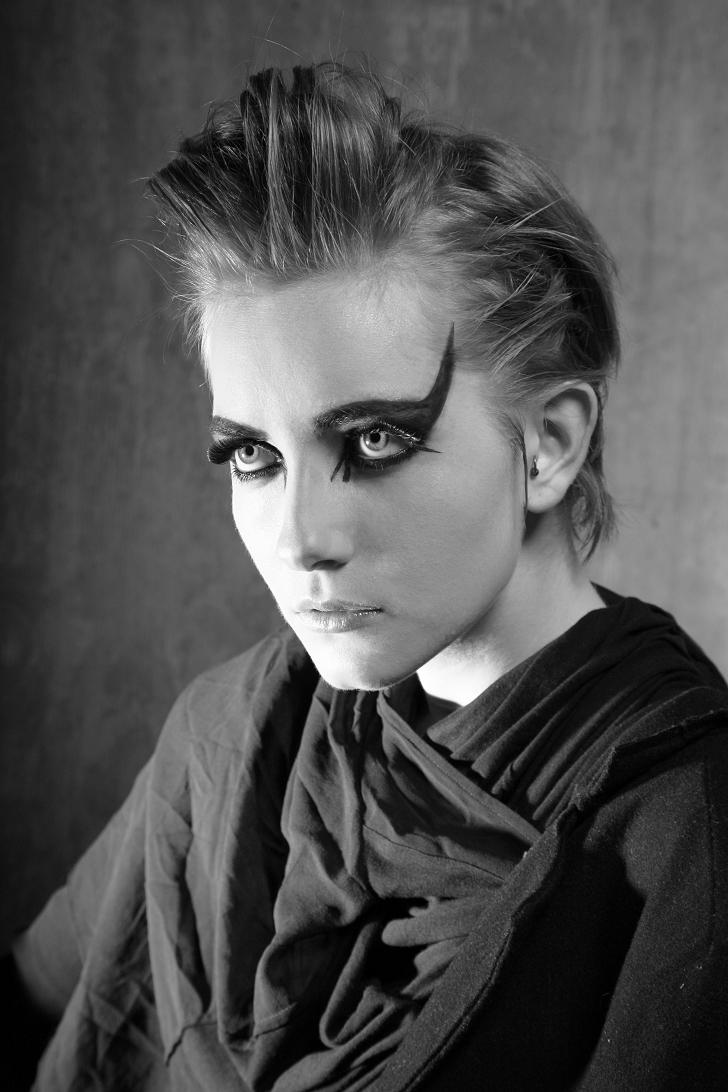 Female model photo shoot of Julie Day, wardrobe styled by Marios Anastasiou, makeup by MarinaAngelMake up