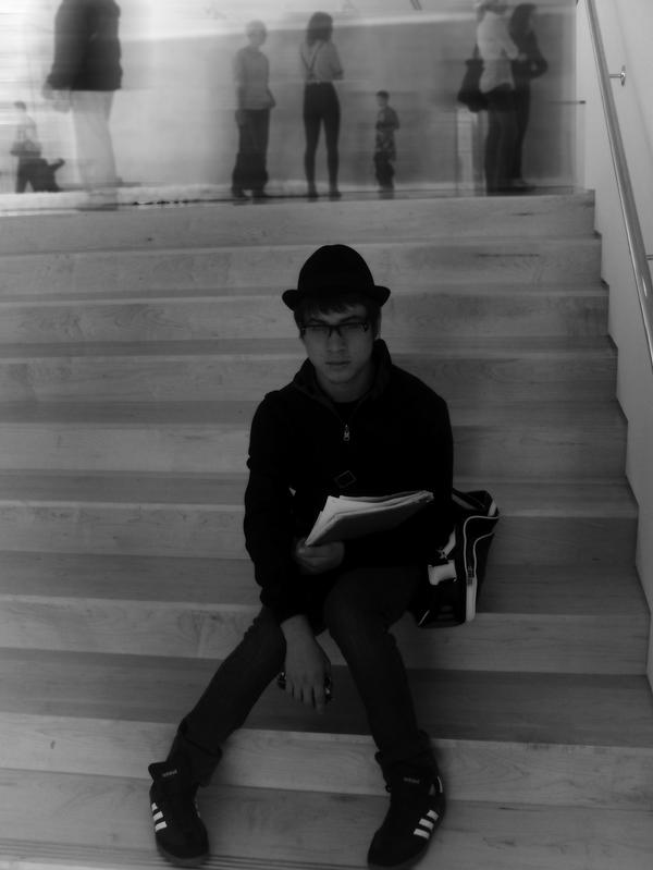 Male model photo shoot of Jesus Gonzalez in SF MOMA