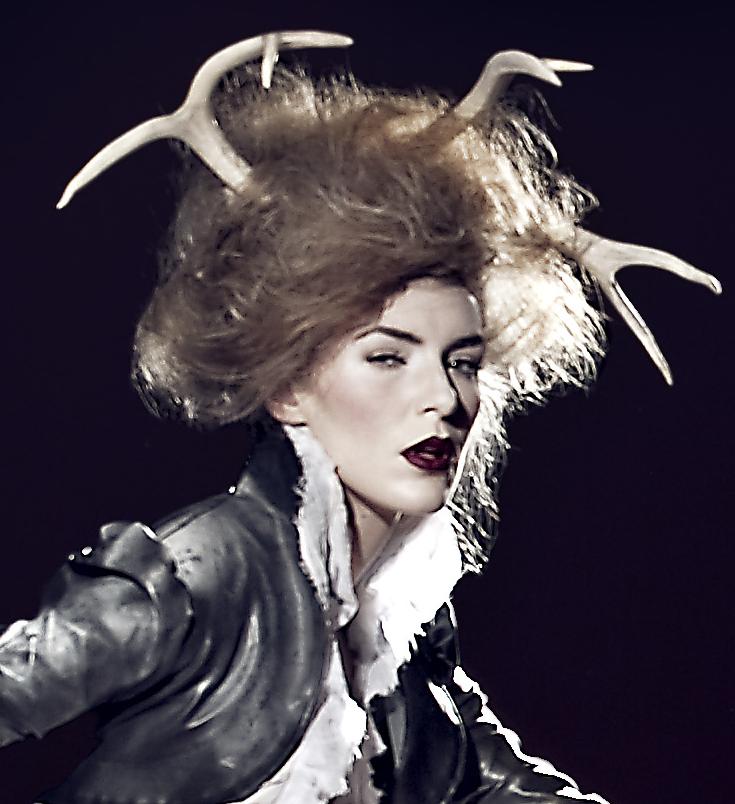 Female model photo shoot of LunaBella MU and Hair