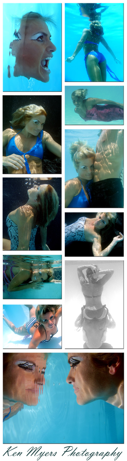 Male and Female model photo shoot of Ken Myers Underwater and Ashley Reese in Keller