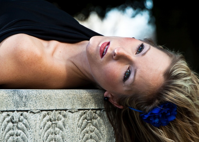 Female model photo shoot of Kirsten Hayden by MBS Photography in Hollywood Cemetery 2010