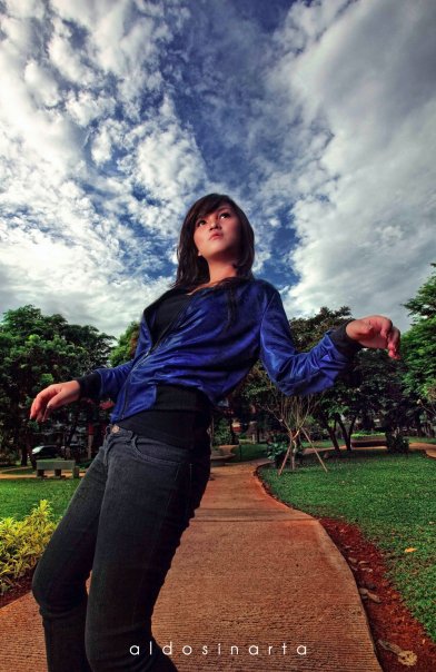 Female model photo shoot of farrah ang in jakarta