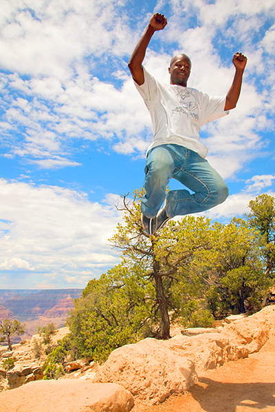 Male model photo shoot of Donje in Grand Canyon, Arizona