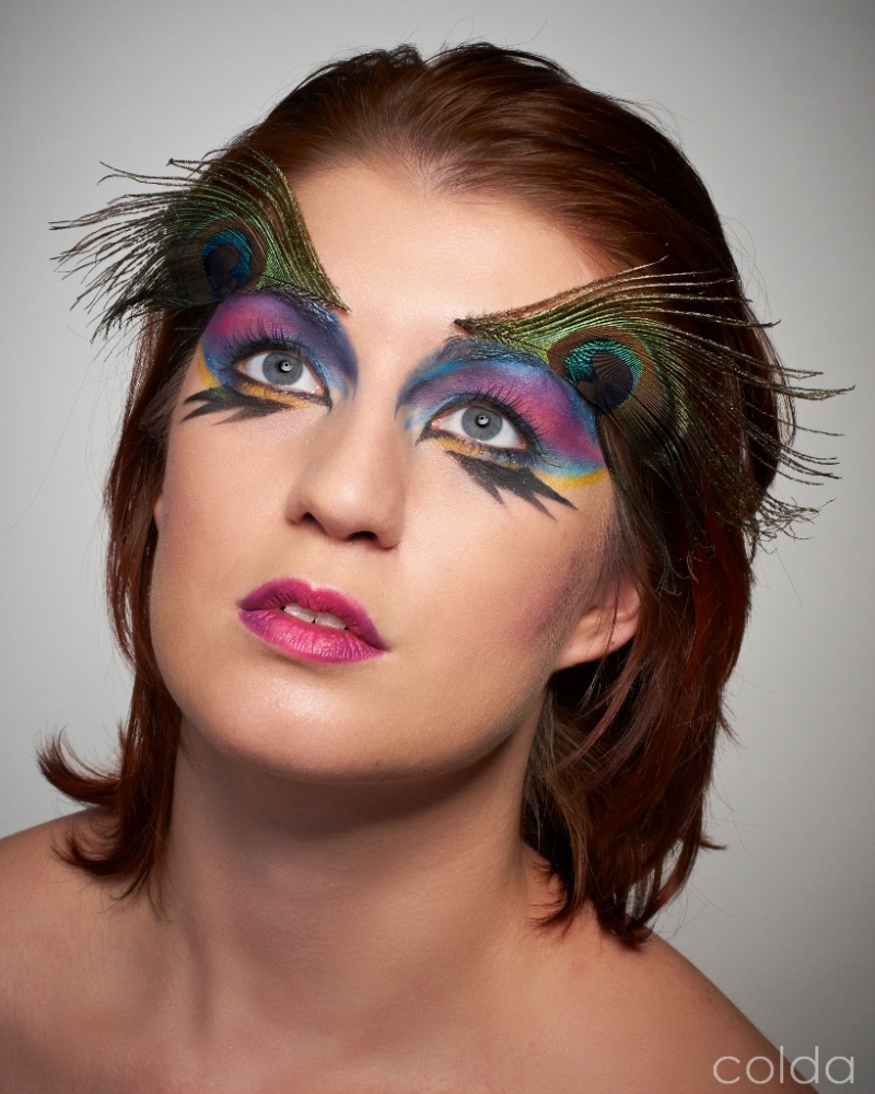Male model photo shoot of colda, makeup by La Juice