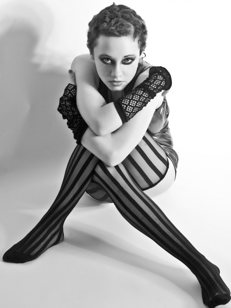 Female model photo shoot of Jacquie Van Tichelt in Chico, CA, makeup by Monster Princess Art