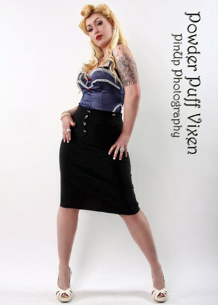 Female model photo shoot of Dr_gore by Powder Puff Vixen Pinup