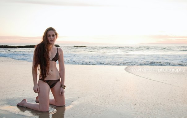 Female model photo shoot of Alexis Elan in Beach