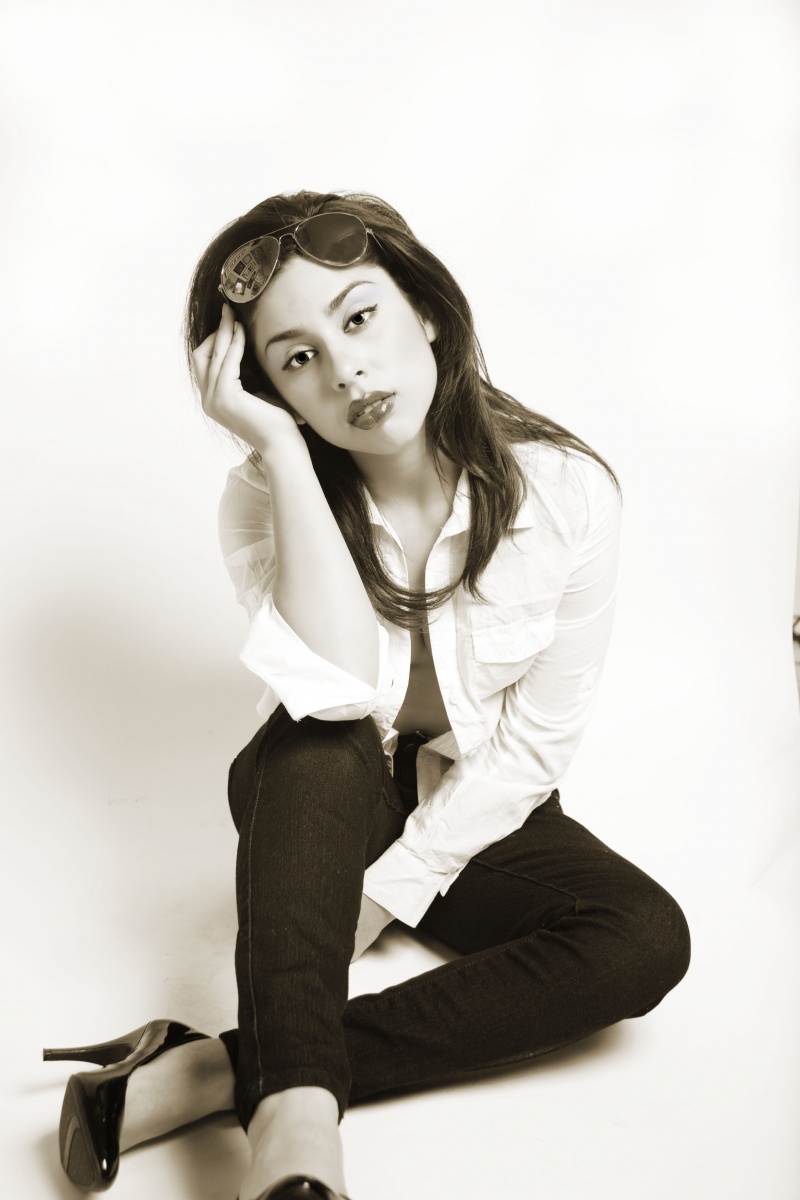 Female model photo shoot of Aysha Quiroz by MoVal Photo