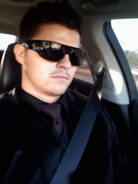Male model photo shoot of Lcubed in my car!