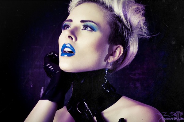 Female model photo shoot of Make up by Serena J and Alysha Nett by Destroy Inc