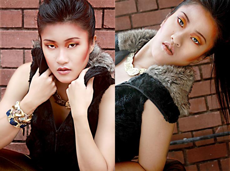 Female model photo shoot of Shirley U and Winnie L, makeup by ShazNoor_sg