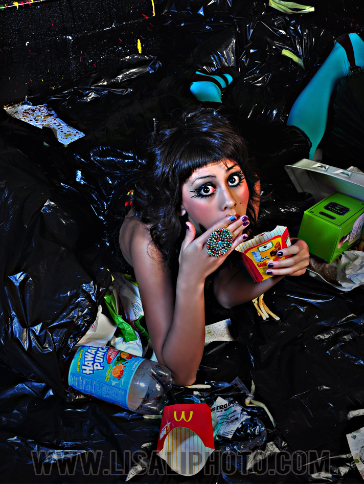 Female model photo shoot of Trashy Couture