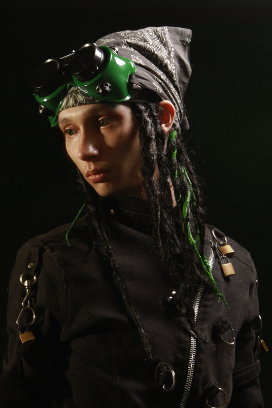 Male model photo shoot of serpentboy by Photo art by Chris