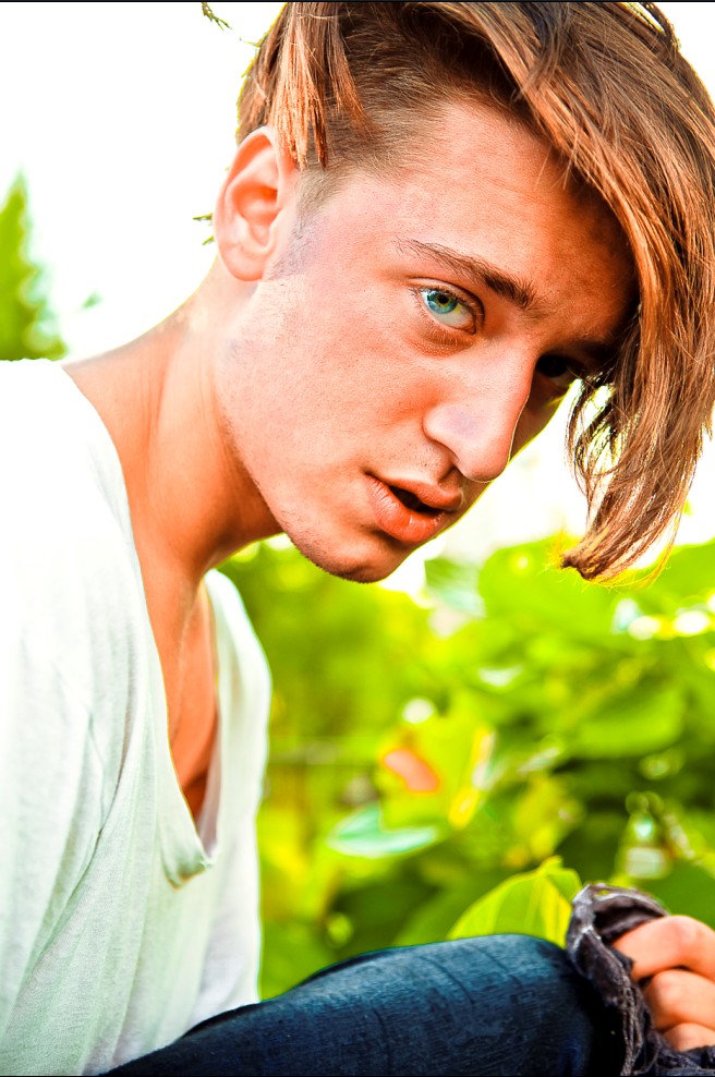 Male model photo shoot of __ M