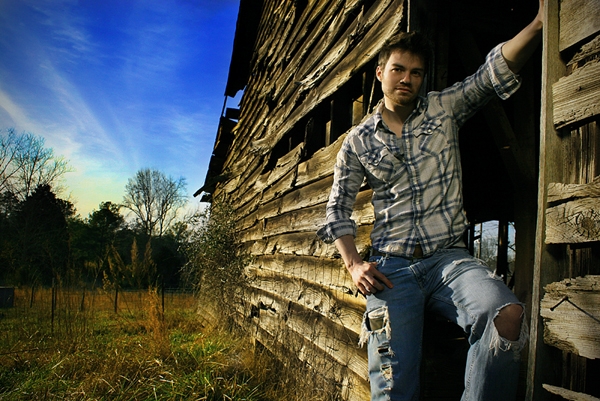 Male model photo shoot of Perry Vaughn by Christopher J Presley in Barn