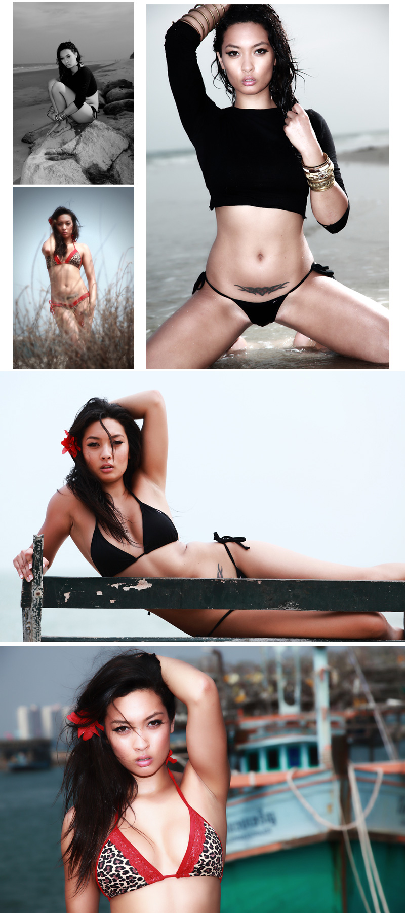 Male and Female model photo shoot of a pixel studio and Carmen_Li in Cha-am Beach, Thailand