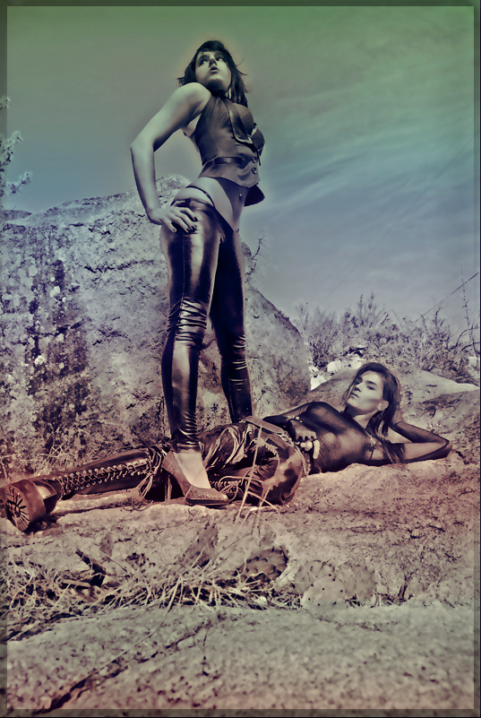 Female and Male model photo shoot of Lithium Lilith and Kyris by PenelopieJones Photo
