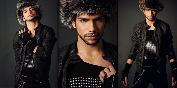 Male model photo shoot of Soji S and Nima Shiraz by wendy whitesell in NYc, makeup by Lex Elements