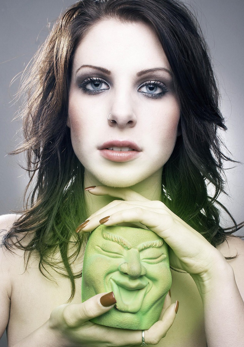 Female model photo shoot of Uhhh_net by Steven Jay Fylpaa, hair styled by Cha Cha Bizarre