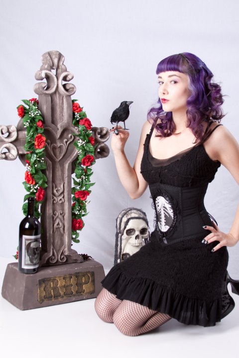Female model photo shoot of Cyanide Sweetheart by Strapped Photography in Anaheim, CA