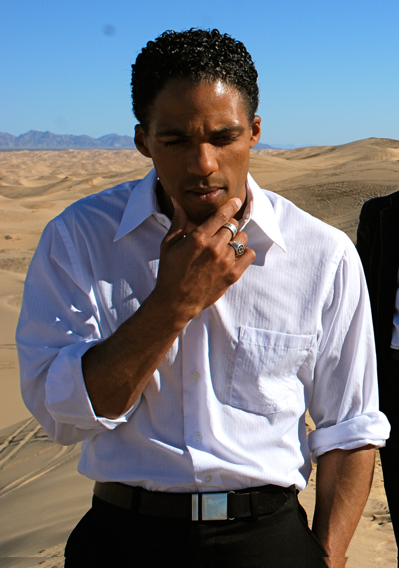 Male model photo shoot of William H. Caple III in Imperial Sand Dunes, California