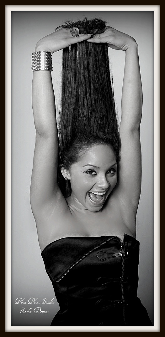 Female model photo shoot of Sasha Devine by Phox Photography Studio
