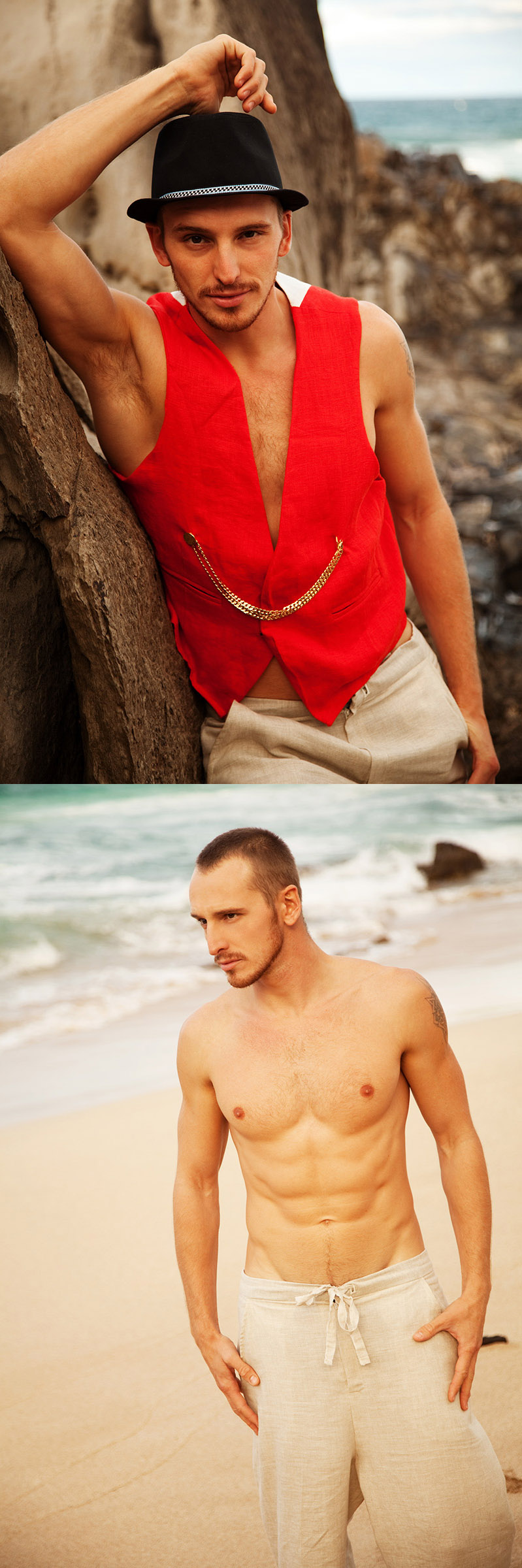 Female and Male model photo shoot of Cacdemode and I HiKiTiH by Daniel Bendjy in Maui, clothing designed by Cacdemode