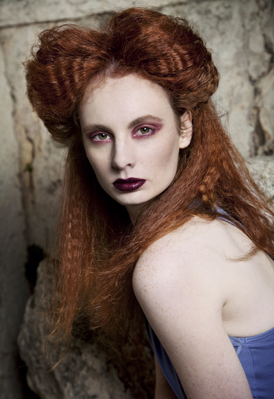 Female model photo shoot of liv friis-larsen in studio greece