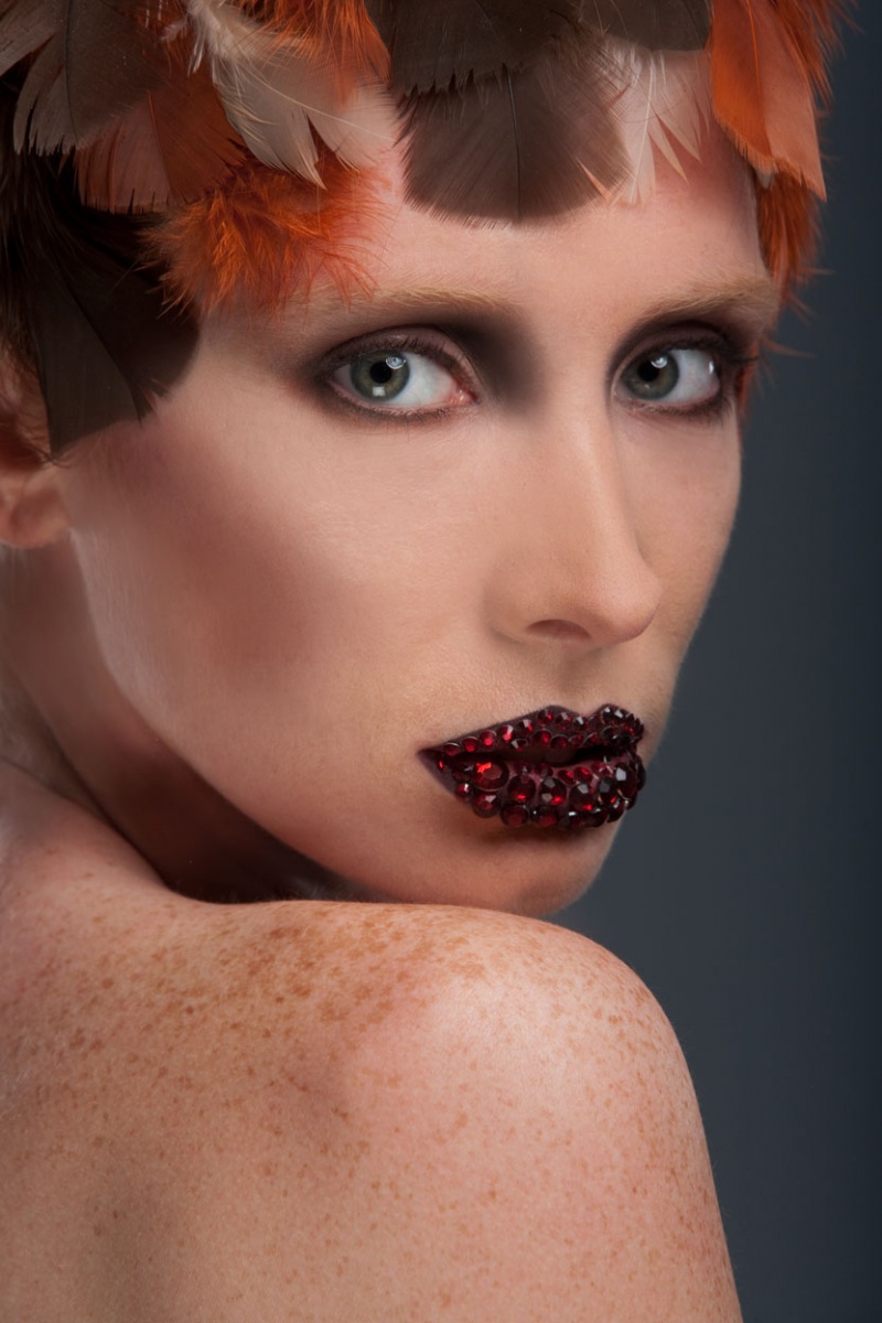 Female model photo shoot of Johanna Parker by Jason Herring Photograp, makeup by Daria Slusarczyk