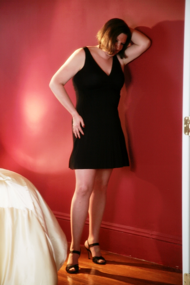 Female model photo shoot of Curves And Legs in Daphne's bedroom