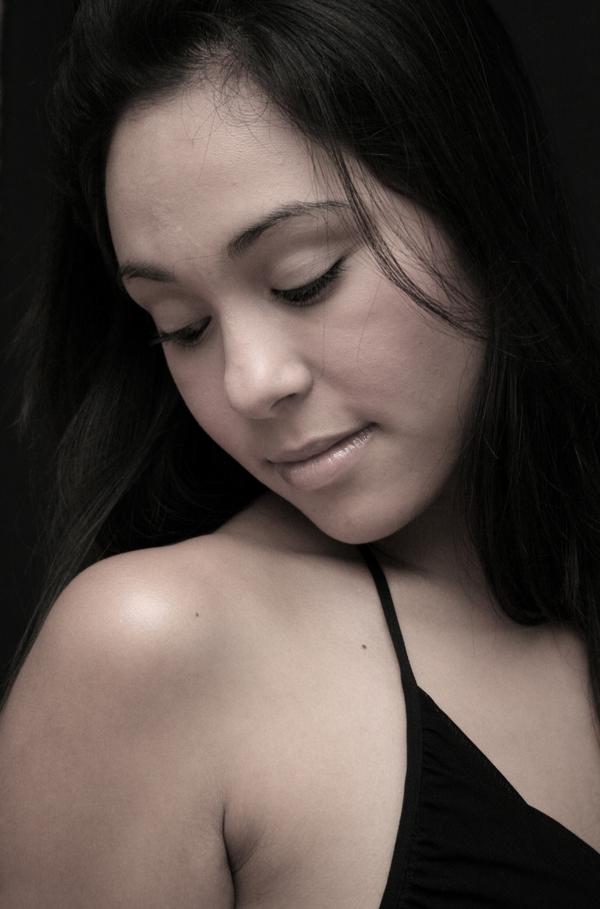 Female model photo shoot of vanessa sowder in her studio