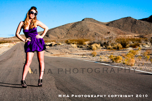 Female model photo shoot of MHA Photography in On the road to Valley of Fire