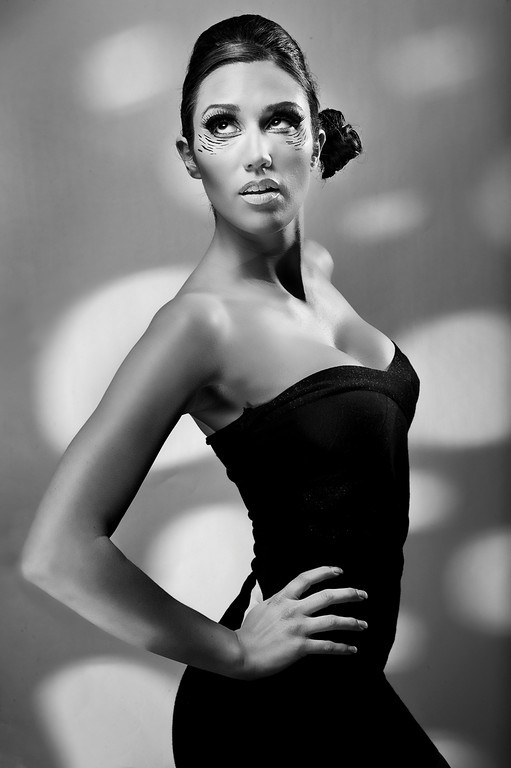 Female model photo shoot of Audra N by Michael Weitzman, makeup by Breana Dee Makeup