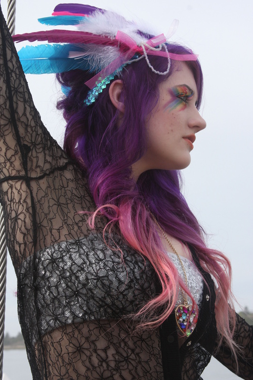 Female model photo shoot of Mercade Mascara in Eureka, California