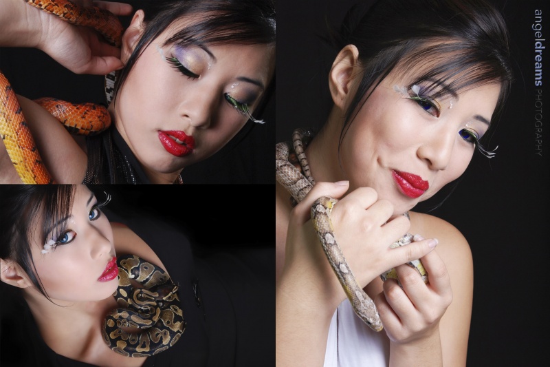 Female model photo shoot of The Savoury MUA and Diandra Aoki by Angel Dreams in Ottawa, ON