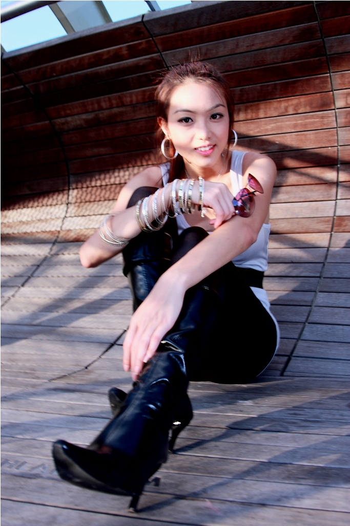 Female model photo shoot of Kyla TYY in Sg