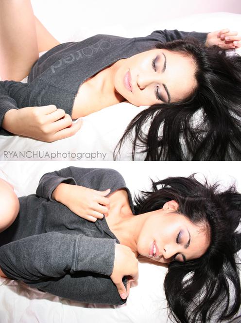 Female model photo shoot of Stephanie the MUA and Cris-Abad by Ryan Chua Photography
