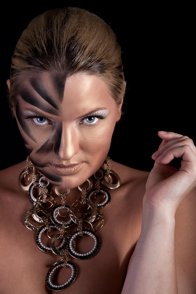 Female model photo shoot of Irina Sotnikova by Trevor Martin, makeup by Jennifer Foo