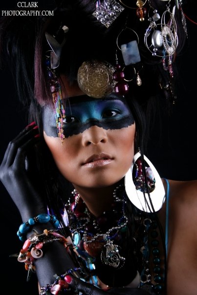 Female model photo shoot of KimVu by CCLARK FOTOGRAPHY, makeup by SMUDGED by R Bell