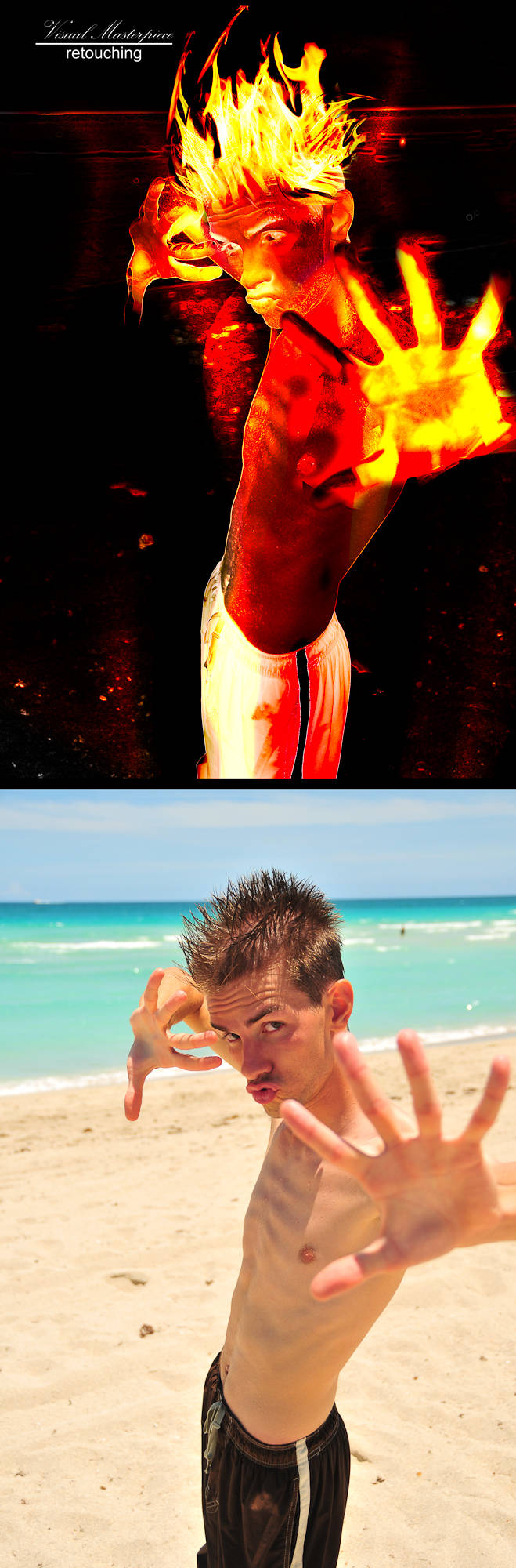 Male model photo shoot of VM Retouching by VMP Photography in Miami Beach, FL