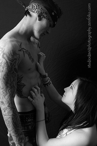 Male and Female model photo shoot of David Whitley and Creepy Cassie