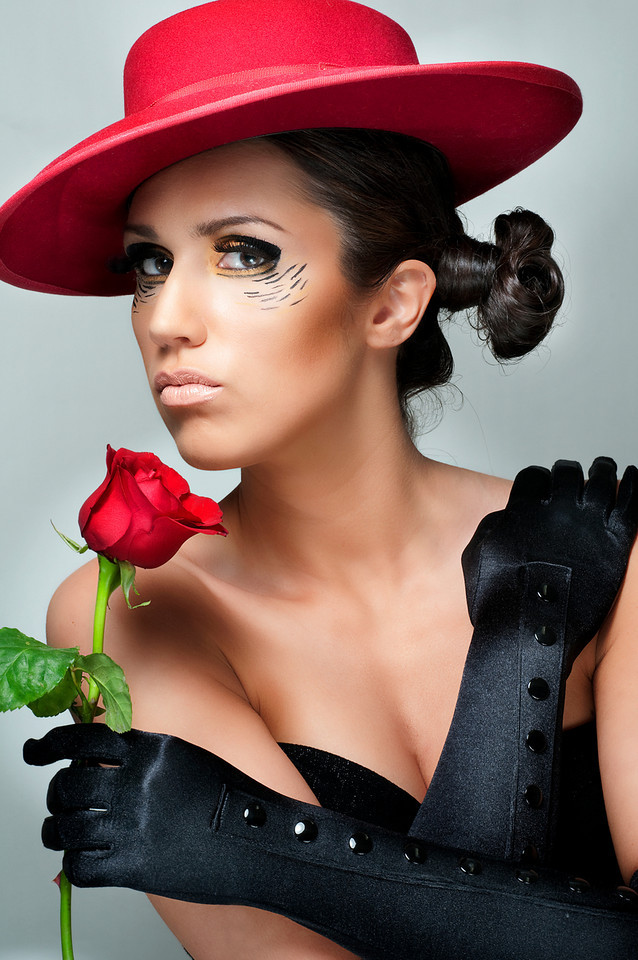 Female model photo shoot of Audra N by Michael Weitzman in Orange County, makeup by Breana Dee Makeup