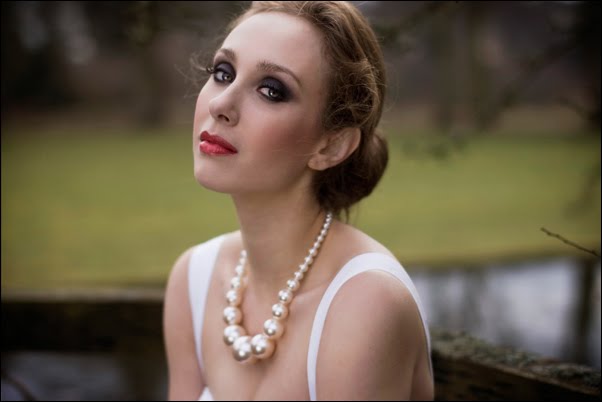 Female model photo shoot of Helene Glass by Sarolta Zs Marton, makeup by Kristina Gasperas