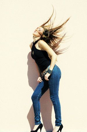 Female model photo shoot of Lissette G by Antea