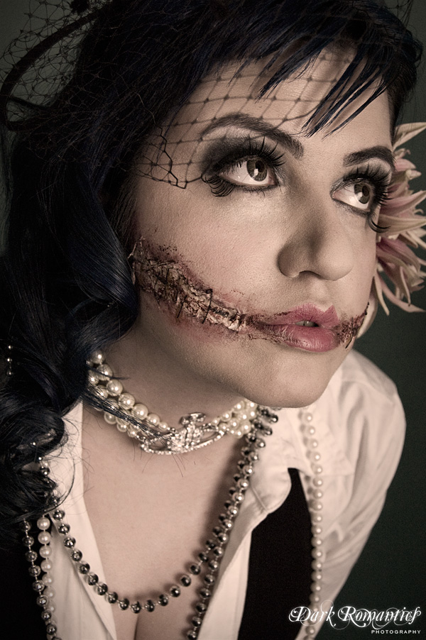 Female model photo shoot of Deadly D0ll by Dark Romantics  in Southampton, makeup by Fenny SJ