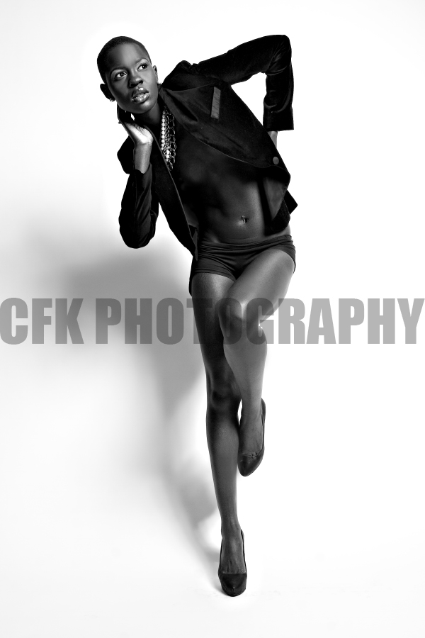 Male and Female model photo shoot of CFK Photography and Bintou Windela in Easy Studios NYC, makeup by Tanisha-Faye