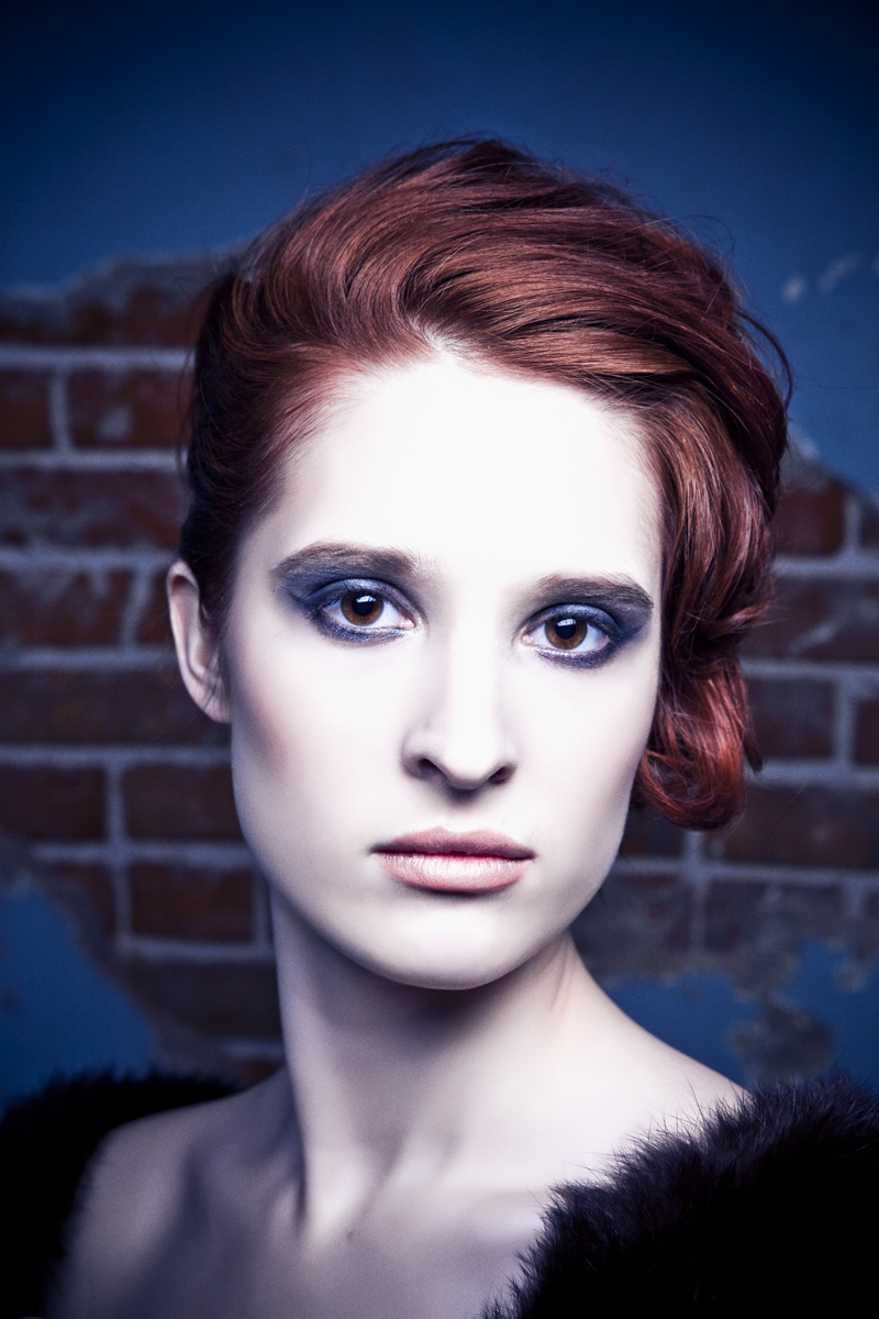 Female model photo shoot of Karen Gleisberg by Corwin Prescott II, hair styled by Alysha Does Hair