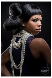 Female model photo shoot of Camille Rich Jewelry in Studio 889