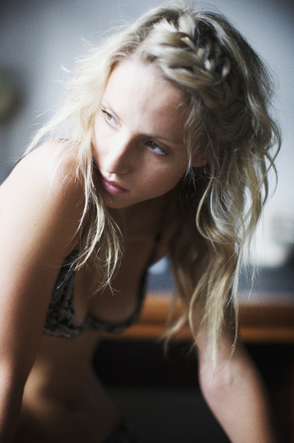 Female model photo shoot of Pollyanna Bernhardt by paul barbera, hair styled by Lauren Mackellar